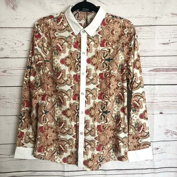Men's Floral Button Up - Picture 9 of 12